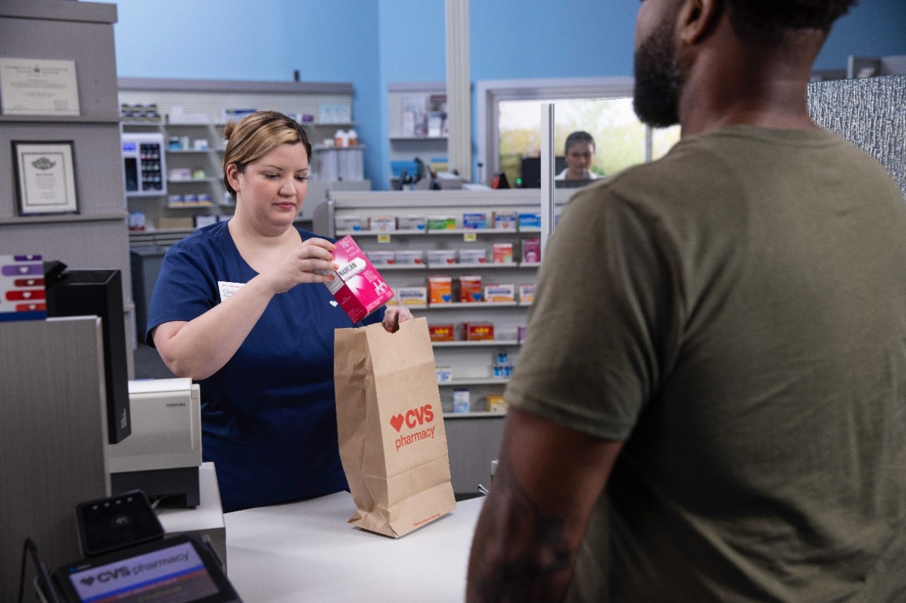 OTC Narcan checkout at CVS Pharmacy